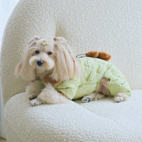 HKM-3375933 Extra Thick Cotton Band Hanging Strap Toy Bear for Pets - Light Green, Sizes XS to XXL