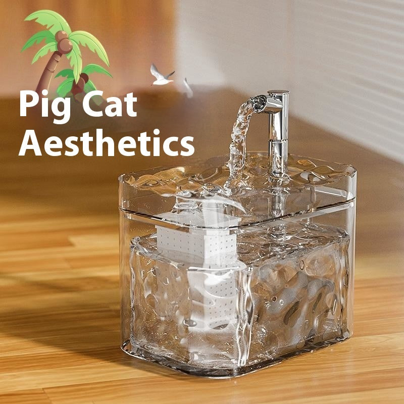 HKM-3376189 Automatic Cat Water Fountain with Multi-Color Options and USB Power Supply