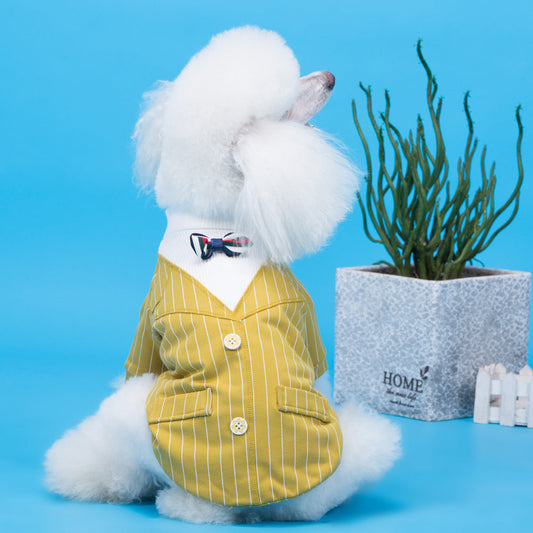 HKM-3376701 Cozy Cotton Dog Suits for Autumn and Winter - Available in Red and Yellow, Sizes S to XXXL