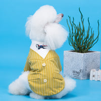 HKM-3376701 Cozy Cotton Dog Suits for Autumn and Winter - Available in Red and Yellow, Sizes S to XXXL