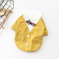 HKM-3376701 Cozy Cotton Dog Suits for Autumn and Winter - Available in Red and Yellow, Sizes S to XXXL