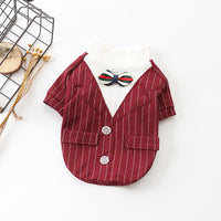 HKM-3376701 Cozy Cotton Dog Suits for Autumn and Winter - Available in Red and Yellow, Sizes S to XXXL