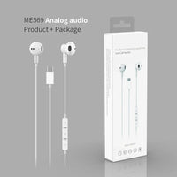 HKM-337683 USB Type-C Stereo In-Ear Headphones with Noise Cancelling and Magnetic Design