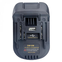HKM-337747 Battery Adapter for Milwaukee DM18M to Makita H99F Compatibility