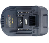HKM-337747 Battery Adapter for Milwaukee DM18M to Makita H99F Compatibility
