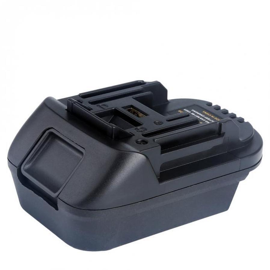 HKM-337747 Battery Adapter for Milwaukee DM18M to Makita H99F Compatibility