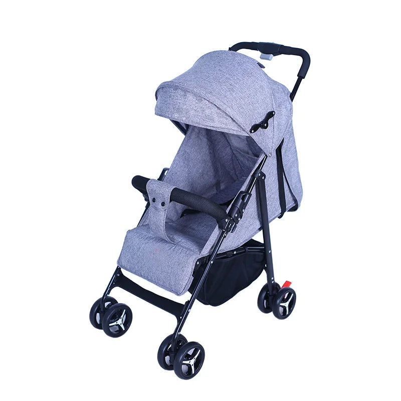 HKM-337875 3-in-1 Lightweight Baby Stroller with 5-Point Safety Belt, Foldable Design for Kids of All Ages