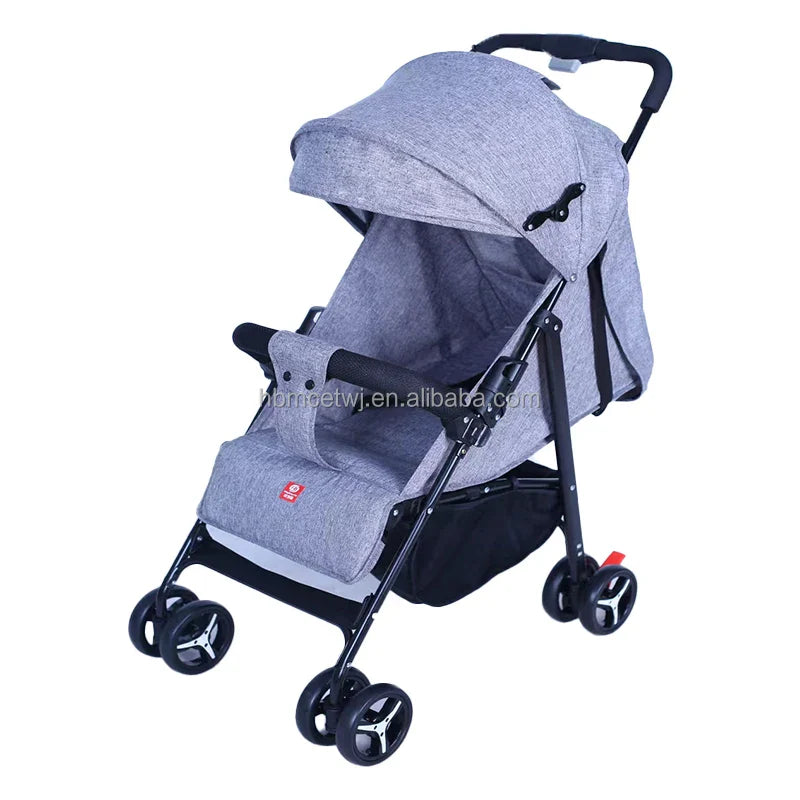 HKM-337875 3-in-1 Lightweight Baby Stroller with 5-Point Safety Belt, Foldable Design for Kids of All Ages
