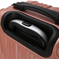 HKM-338067 Travel Trolley Luggage Set with ABS + PC Construction - 22-inch Carry-On Suitcase