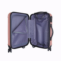 HKM-338067 Travel Trolley Luggage Set with ABS + PC Construction - 22-inch Carry-On Suitcase