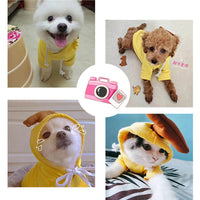 HKM-3381181 Cute Fruit-Themed Hoodies for Small Dogs - Winter Fleece Pet Clothing for Puppies and Kittens
