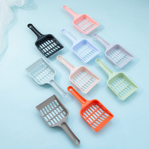HKM-3381693 Plastic Cat Litter Shovel - Multi-Color Small Cleaning Tool for Easy Pet Waste Removal