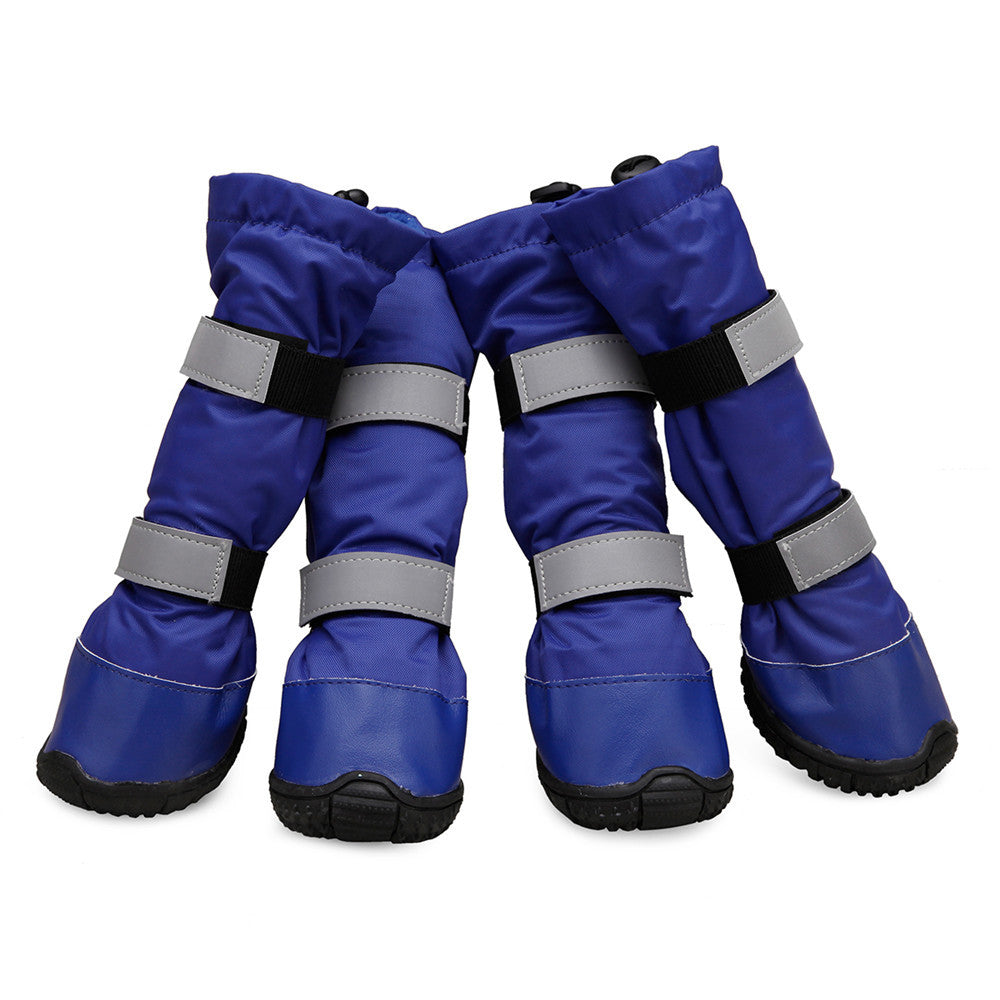 HKM-3382717 Waterproof and Snowproof Dog Shoes - Comfortable Rubber Rain Boots in Various Colors