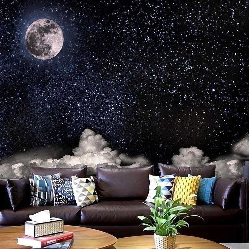 HKM-338387 Galaxy Planetary Tapestry - Multifunctional Polyester Wall Art and Carpet
