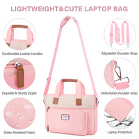 HKM-338387 Lightweight Laptop Briefcase for Women - Stylish Carry-On Bag for Work, College, and Travel