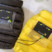 HKM-3384253 Warm Down Jacket for Small and Medium Dogs and Cats - Stylish and Comfortable in Yellow and Black