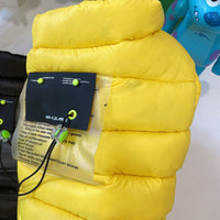 HKM-3384253 Warm Down Jacket for Small and Medium Dogs and Cats - Stylish and Comfortable in Yellow and Black