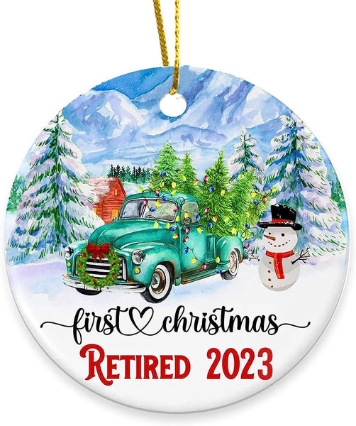 HKM-338451 Christmas Wooden Round Hanging Plaque Decoration - Various Designs for Holiday Parties