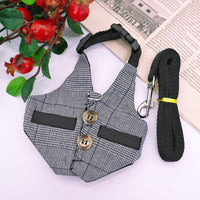 HKM-3385149 Stylish Rabbit Dress with Comfortable Chest Strap Leash for Small Pets