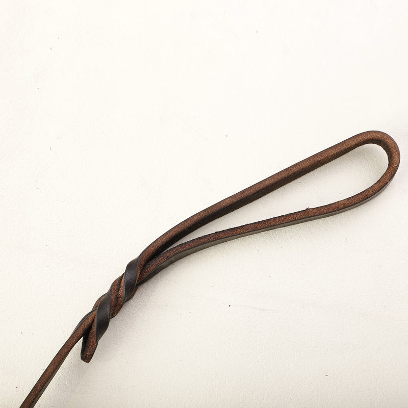 HKM-3385661 Leather Anti Breakaway Traction Rope for Pets - Strong and Durable 1.8X180CM, 1.2X170CM Options