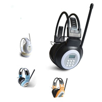 HKM-338579 Campus Radio Listening Headphones with 3.5mm Plug and Moving Coil Technology