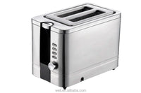 HKM-338579 Stainless Steel 750W 2-Slice Toaster with Adjustable Browning Control
