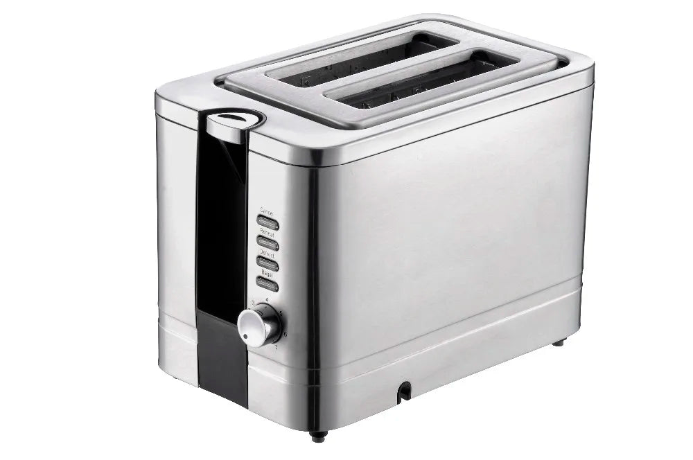 HKM-338579 Stainless Steel 750W 2-Slice Toaster with Adjustable Browning Control
