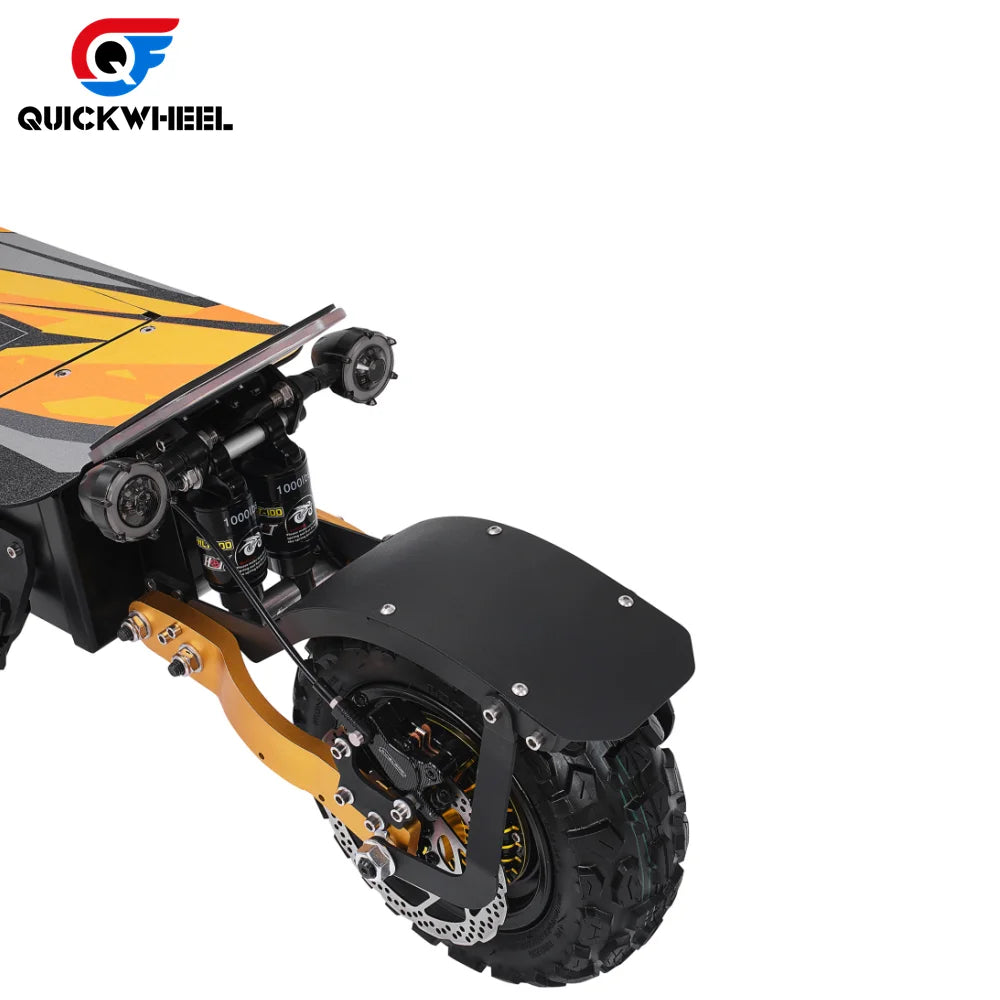 HKM-338707 Dual Motor Electric Scooter 60V 40Ah, 120Km Range, 6000W, 11 Inch Fat Tires, Folding Design