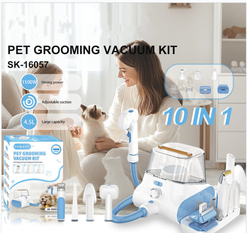 HKM-3387453 Multifunctional Pet Grooming Device for Dogs and Cats - Nail Grinding, Drying, and Shaving