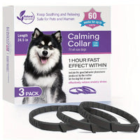 HKM-3387837 Pet Calming Collar for Cats and Dogs - 3 Pack, 4 Pack Options Available, Plastic Material, Plain Design