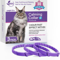 HKM-3387837 Pet Calming Collar for Cats and Dogs - 3 Pack, 4 Pack Options Available, Plastic Material, Plain Design