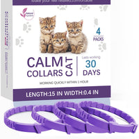 HKM-3387837 Pet Calming Collar for Cats and Dogs - 3 Pack, 4 Pack Options Available, Plastic Material, Plain Design