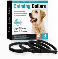 HKM-3387837 Pet Calming Collar for Cats and Dogs - 3 Pack, 4 Pack Options Available, Plastic Material, Plain Design