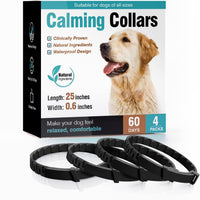 HKM-3387837 Pet Calming Collar for Cats and Dogs - 3 Pack, 4 Pack Options Available, Plastic Material, Plain Design