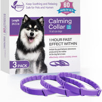 HKM-3387837 Pet Calming Collar for Cats and Dogs - 3 Pack, 4 Pack Options Available, Plastic Material, Plain Design