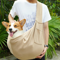 HKM-3388093 Polyester Pet Crossbody Bag with Pockets for Easy Carrying, Holds Up to 15 Jin