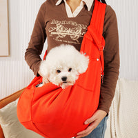 HKM-3388093 Polyester Pet Crossbody Bag with Pockets for Easy Carrying, Holds Up to 15 Jin
