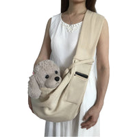 HKM-3388093 Polyester Pet Crossbody Bag with Pockets for Easy Carrying, Holds Up to 15 Jin