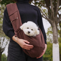 HKM-3388093 Polyester Pet Crossbody Bag with Pockets for Easy Carrying, Holds Up to 15 Jin