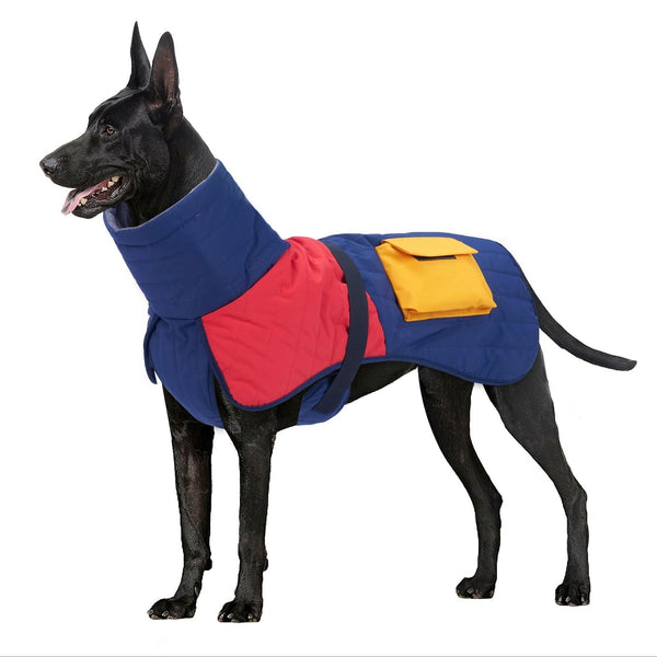 HKM-3391293 Warm Waterproof Dog Coat for Small to Large Breeds - Ideal for Greyhounds, Dobermans, and Labradors