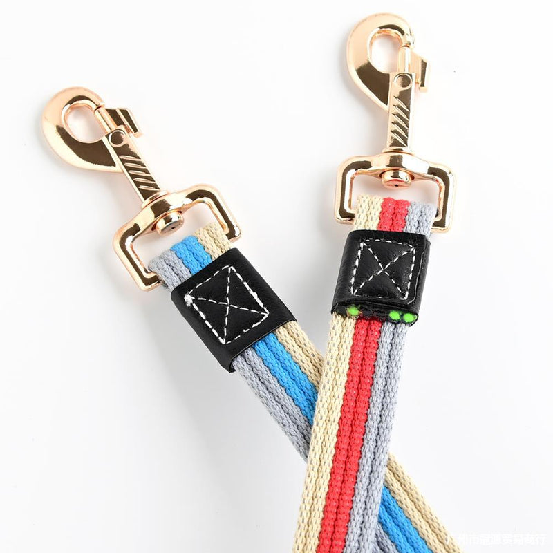 HKM-3391421 Pet Leash - Durable Polyester Dog Walking Rope in Red and Blue