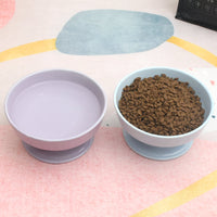 HKM-3391805 Pet Ceramic Tall Bowl for Cervical Spine Protection in Purple or Blue