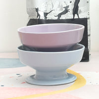 HKM-3391805 Pet Ceramic Tall Bowl for Cervical Spine Protection in Purple or Blue