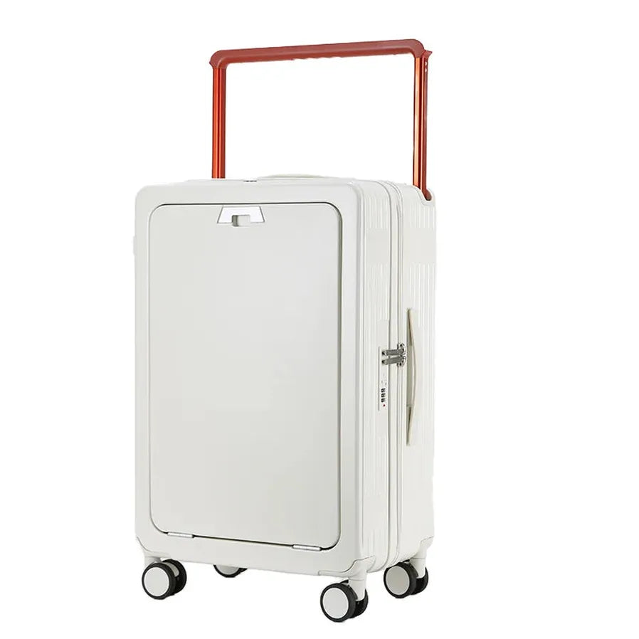 HKM-339219 Compact 20-Inch Expandable Suitcase with Laptop Stand and Smooth Rolling Wheels