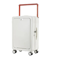 HKM-339219 Compact 20-Inch Expandable Suitcase with Laptop Stand and Smooth Rolling Wheels
