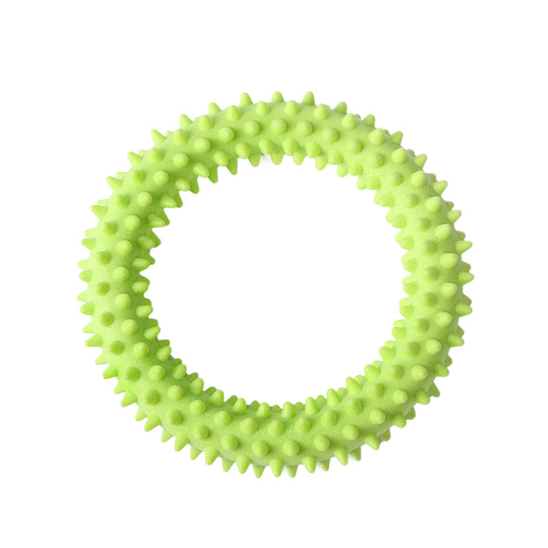 HKM-3392445 Floating Donut Rubber Molar Toy - Bite-Resistant TPR Plastic, 10cm Size