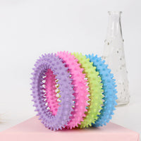 HKM-3392445 Floating Donut Rubber Molar Toy - Bite-Resistant TPR Plastic, 10cm Size