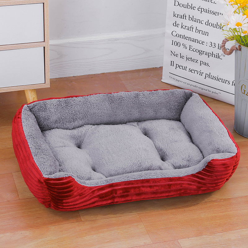 HKM-3393469 All-Season All-Purpose Pet Mat and Kennel with Blanket and Toy Options in Various Colors and Sizes