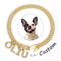 HKM-3393597 Alloy Dog Walking Collar - Available in Gold and Silver, Sizes 25-50cm