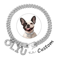 HKM-3393597 Alloy Dog Walking Collar - Available in Gold and Silver, Sizes 25-50cm